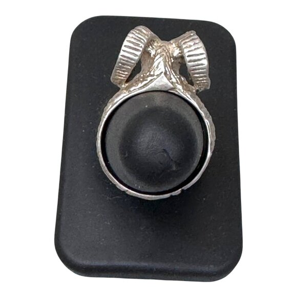 Ram's Head Ring Zodiac Sign Aries Witch Jewelry Gothic Occult Goat Astrology 6.2 - Picture 8 of 11